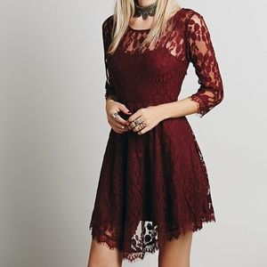 COPY - Free People : Floral Mesh Lace Dress : Siz…
